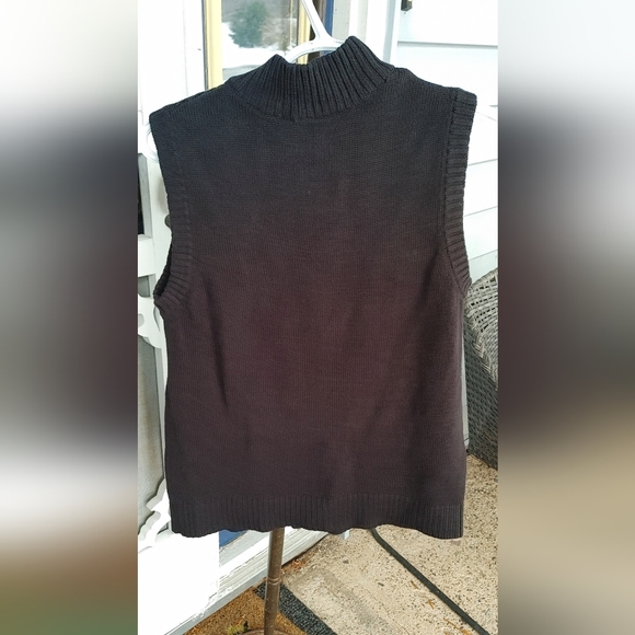 Christopher and Banks black sweater vest SZ.S NWT - Picture 2 of 5
